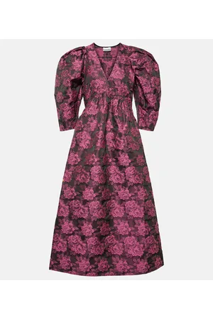 Ganni Midikleid aus Jacquard