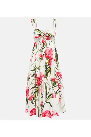 Dolce & Gabbana Midikleid aus Baumwollpopeline