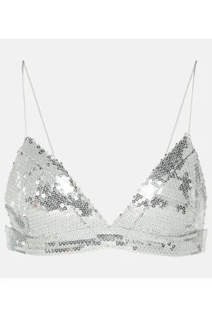 EMBROIDERED ORGANZA BRALETTE