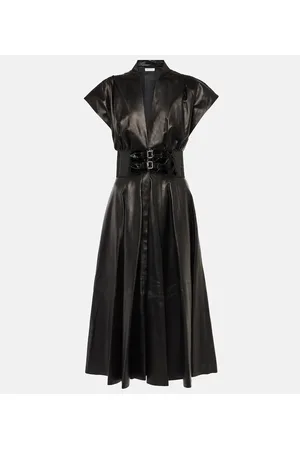 Alaïa Alaïa Midikleid aus Leder