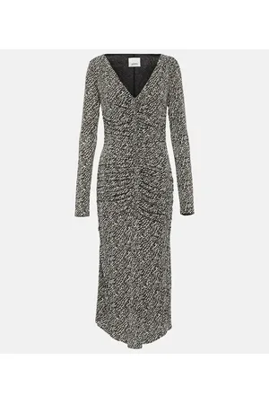 Isabel Marant Bedrucktes Midikleid Laly aus Jersey