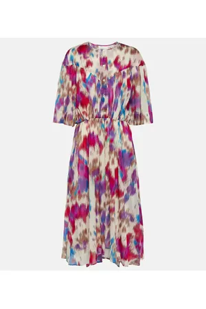 Marant Etoile Bedrucktes Midikleid aus Baumwolle