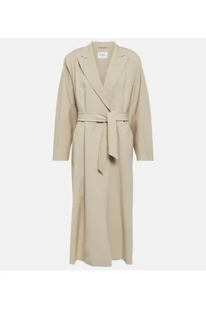 Max Mara Mantel Ottico aus Wolle