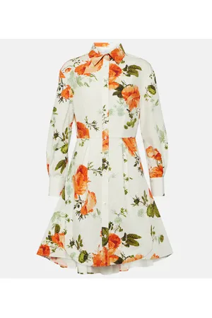 Erdem Minikleid aus Baumwollpopeline