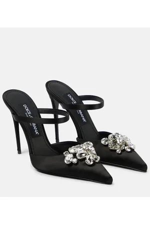 Dolce & Gabbana Verzierte Mules aus Satin