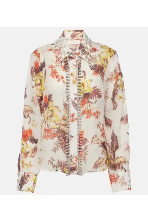 ZIMMERMANN Verzierte Bluse Matchmaker aus Leinen und Seide