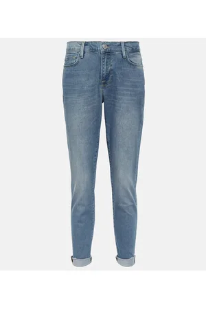 Frame Mid-Rise Cropped Jeans Le Garçon