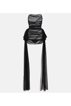 Norma Kamali Minikleid aus Mesh