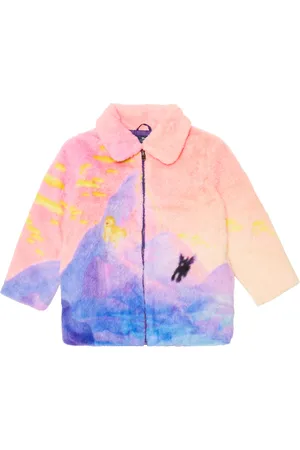 Stella McCartney Bedruckte Jacke aus Faux Fur