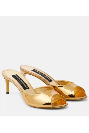 Dolce & Gabbana Pantoletten Keira aus Leder