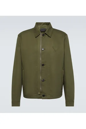 Prada Jacke aus Baumwoll-Gabardine