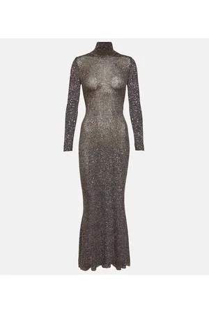 Balenciaga Maxikleid mit Pailletten