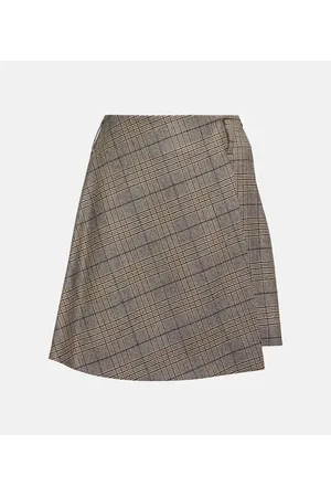Brunello Cucinelli Minirock aus Wolle und Baumwolle