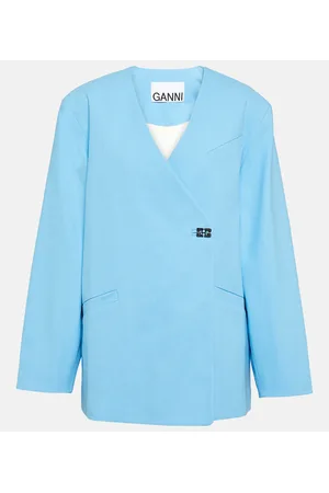Ganni Blazer aus Baumwolle