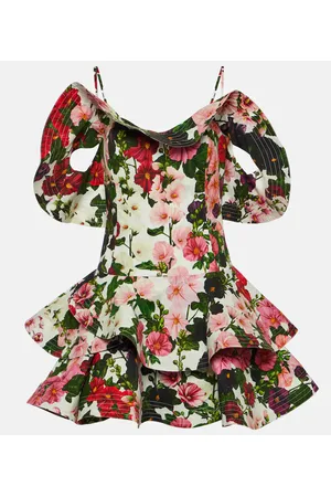 Oscar de la Renta Minikleid aus einem Baumwollgemisch