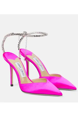 Jimmy Choo Verzierte Pumps Saeda 100 aus Satin