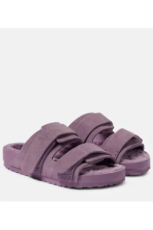 Birkenstock X Tekla Pantoletten Uji aus Veloursleder