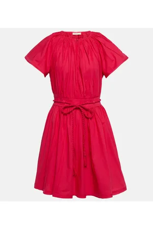 ULLA JOHNSON Minikleid Jessa aus Baumwollpopeline