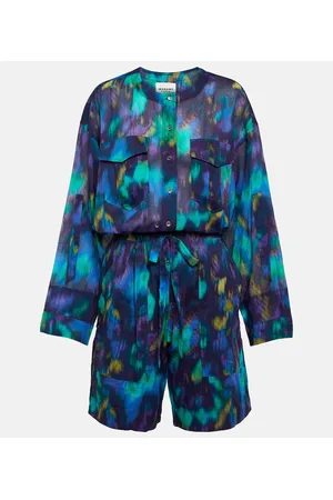 Marant Etoile Bedruckter Playsuit Niely aus Baumwolle