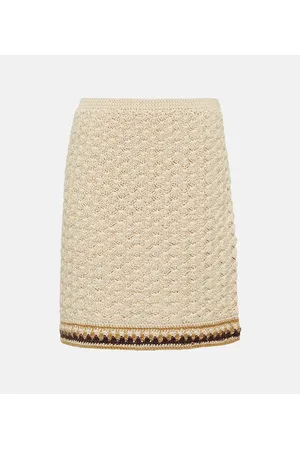 Tory Burch Minirock aus Häkelstrick