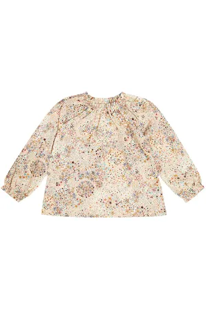 Il gufo Bluse aus Baumwoll-Jersey