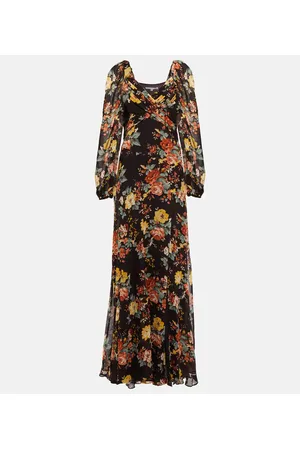 VERONICA BEARD Bedrucktes Maxikleid Avani aus Seide