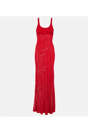 Jacquemus Maxikleid La Robe Maille Oranger