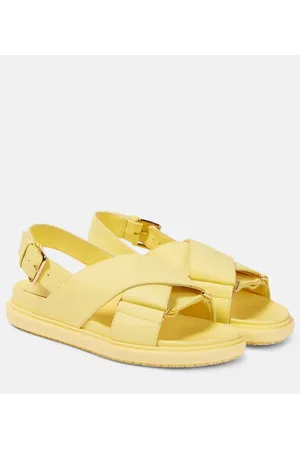 Marni Sandalen Fussbett aus Leder