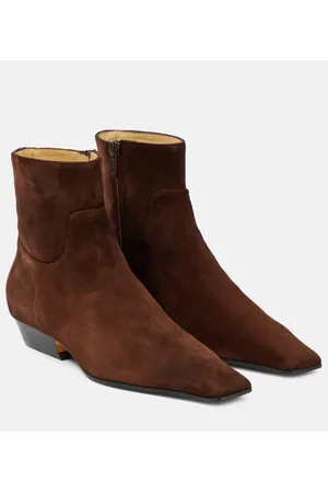 Khaite Ankle Boots Marfa aus Veloursleder