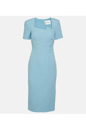 Roland Mouret Midikleid aus Wolle und Seide