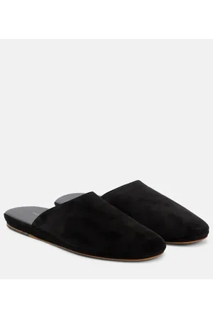 The Row Slippers Franco aus Veloursleder