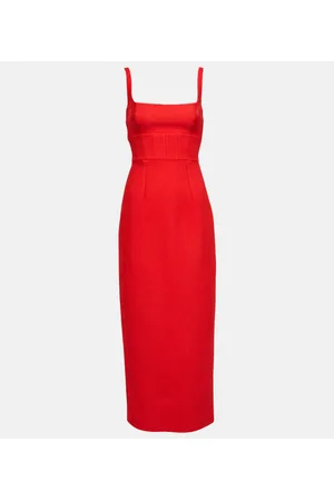 EMILIA WICKSTEAD Midikleid Martel aus Cloqué