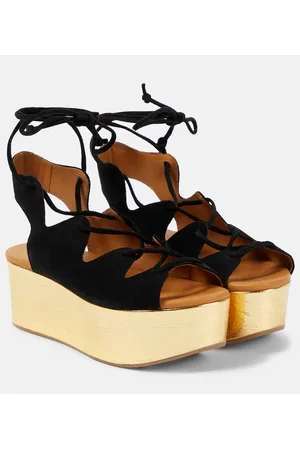 See by Chloé See By Chloé Plateausandalen Liana 70 aus Veloursleder