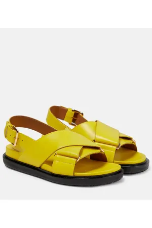 Marni Sandalen Fussbett aus Leder