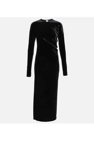 Totême Midikleid aus Samt