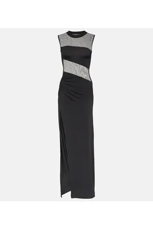 Nensi Dojaka Maxikleid aus Mesh und Jersey