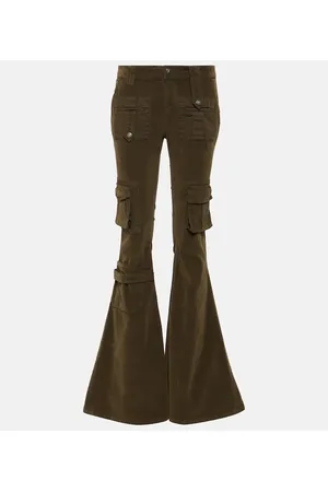 BLUMARINE Low-Rise-Cargohose aus Samt