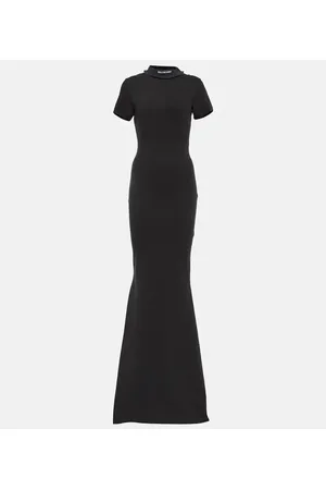 Balenciaga Maxikleid aus einem Baumwollgemisch
