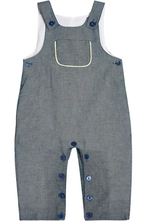 La Coqueta Baby Latzhose aus Baumwolle und Leinen
