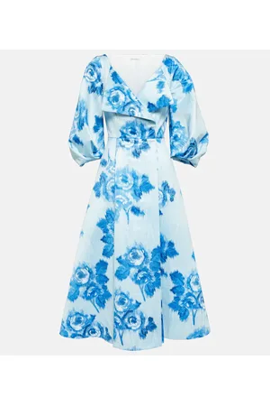 EMILIA WICKSTEAD Midikleid Gabby aus Taft-Faille