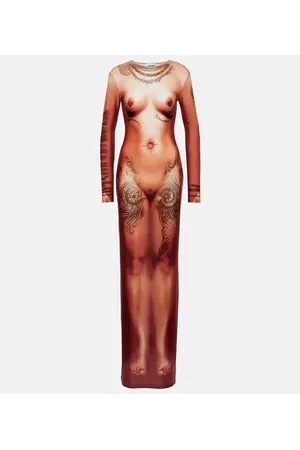 Jean Paul Gaultier Tattoo Collection Maxikleid