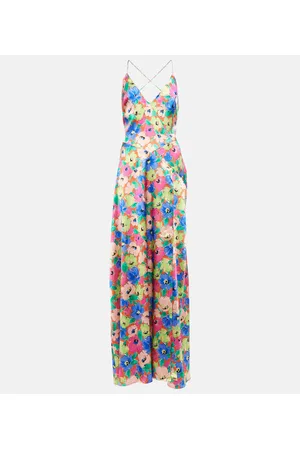 ROTATE Bedrucktes Maxikleid