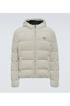 Prada Cropped-Daunenjacke aus Cord