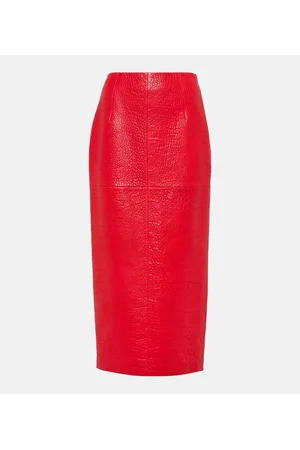 Prada Bleistiftrock aus Leder