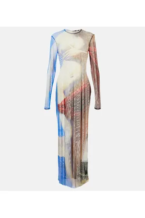 Balmain Bedrucktes Maxikleid