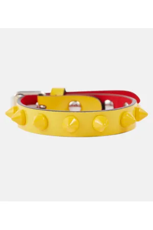Christian Louboutin Verziertes Armband Loubilink aus Leder