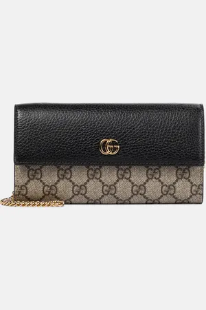 Gucci Clutch GG Marmont mit Leder