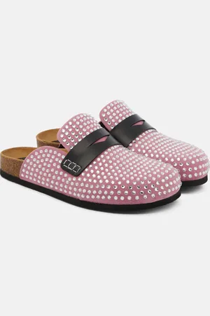 J.W.Anderson Verzierte Slippers aus Veloursleder