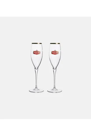 Balenciaga Set aus zwei Champagnerflöten