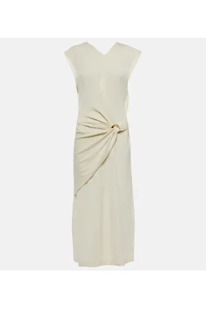 Jil Sander Wickelkleid aus Schurwolle